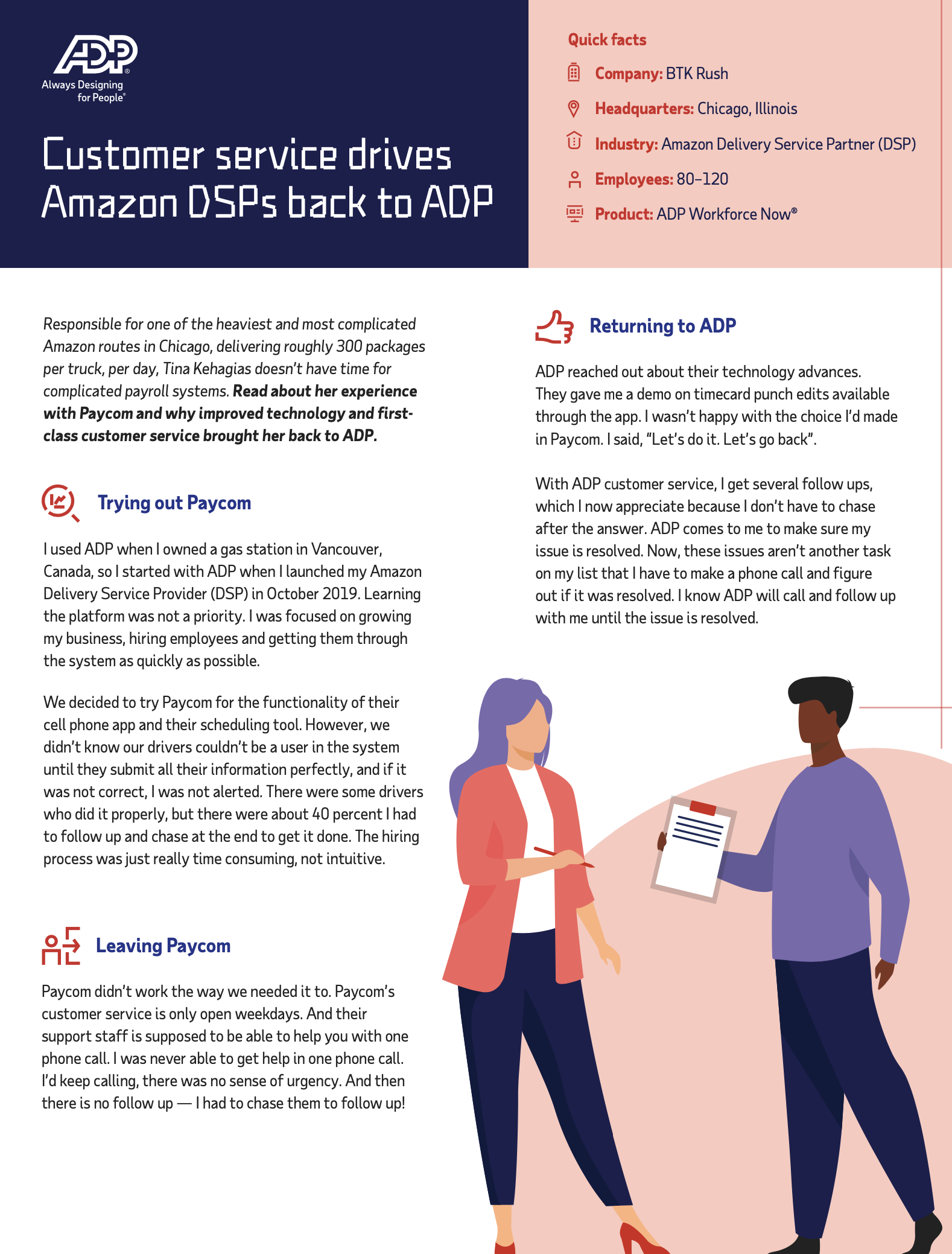 Customer service drives Amazon DSPs back to ADP