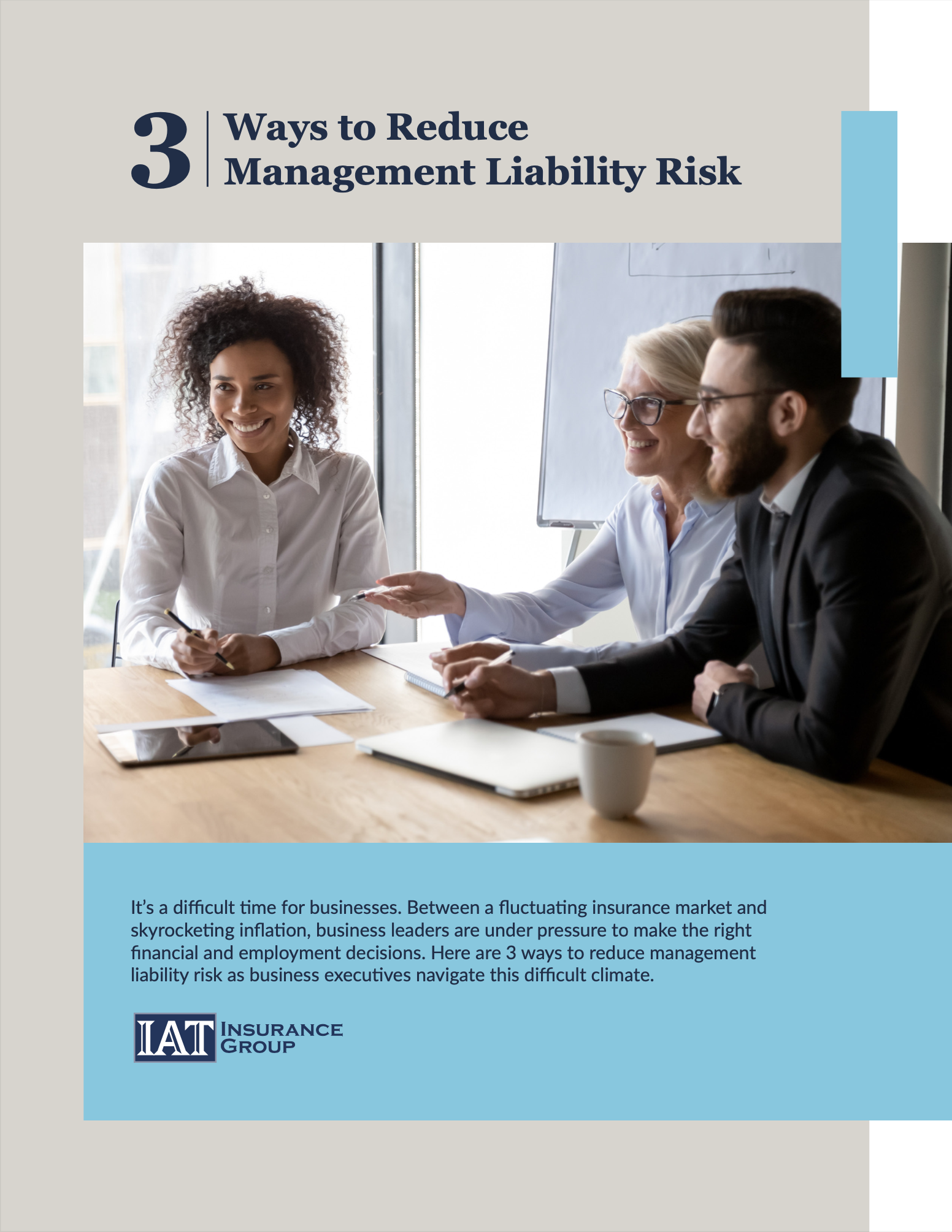3 Ways to Reduce Management Liability Risk